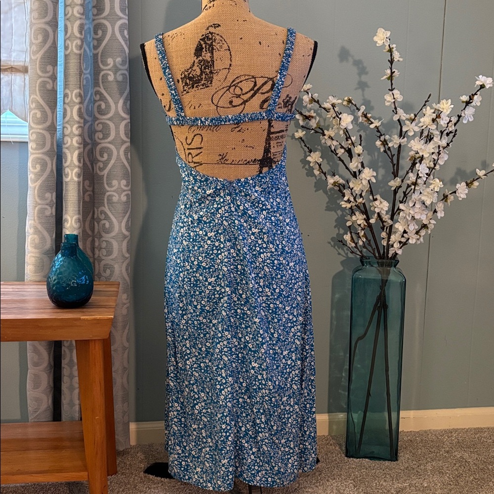Princess Polly Georgia Print Floral Open Back Midi Dress - Picture 8 of 14